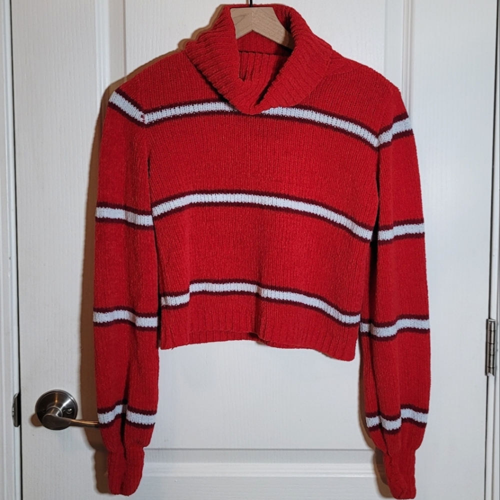 Wild Fable Striped Turtleneck Pullover Sweater